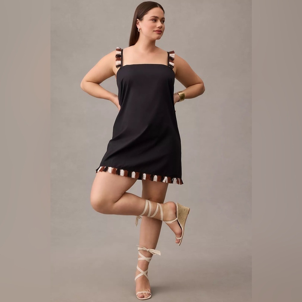 Anthropologie The Hartley Shift Mini Dress Bohemian Vacation Size 2X